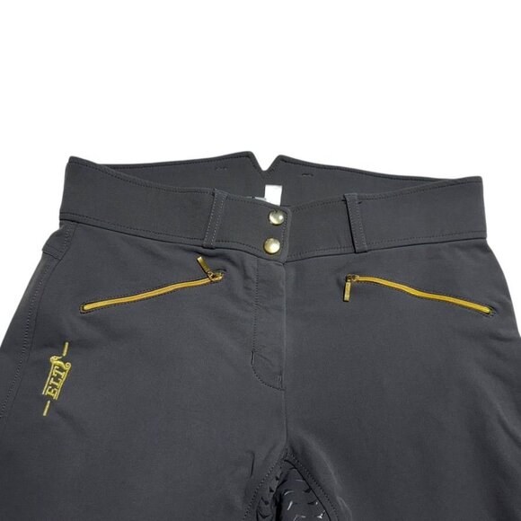 ELT Full Seat Riding Pants Gray Waist 31 - Picture 9 of 11